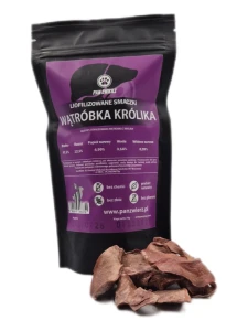 PanZwierz - Wątróbka królika - liofilizowany smaczek dla psa i kota 70g