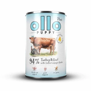 Ollo Kolagen Plus Puppy - karma mokra dla szczeniąt - Indyk i wołowina 400g