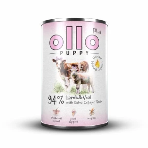 Ollo Kolagen Plus Puppy - karma mokra dla szczeniąt - Jagnięcina i cielęcina 400g