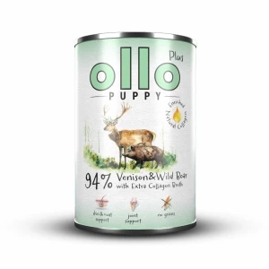 Ollo Kolagen Plus Puppy - karma mokra dla szczeniąt - Jeleń i dzik 400g