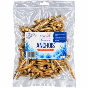 OFiuFiuPL - Suszone ANCHOIS dla psa naturalny rybny przysmak 100g