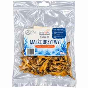 OFiuFiuPL - Suszone MAŁŻE BRZYTWY dla psa naturalny morski przysmak 100g