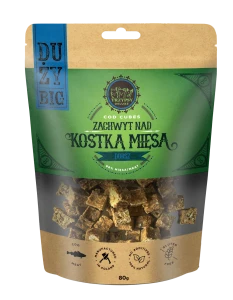  TRZYPSY DUŻY ZACHWYT NAD KOSTKĄ MIĘSA Z DORSZA 80G
