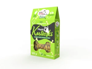 Bakery Ciastka dla psa Mini kosteczki z indykiem i chudym twarożkiem 100g