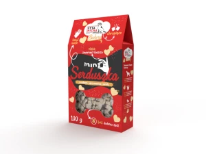 Bakery Ciastka dla psa Mini serduszka z królikiem, mąką kokosową i morelą 100g