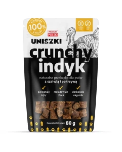 Crunchy indyk – Szałwia Pokrzywa 80g 