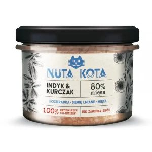 Nuta kota karma kocia indyk i kurczak 80% mięsa