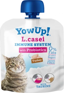 YOW UP! L.CASEI IMMUNE SYSTEM PROBIOTYKI JOGURT DLA KOTA Z INDYKIEM 85G 