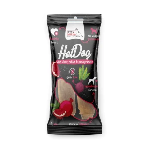 Hot Dog - królik z granatem w skórze jelenia 2 szt