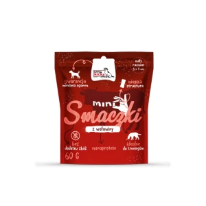 Mini smaczki dla psa z wołowiny 60g  