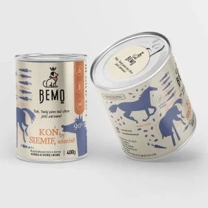 KARMA MOKRA DLA PSA - KOŃ BY SIEMIĘ UŚMIAŁ 400g 